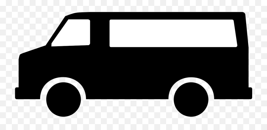 Light Commercial Van Symbol - Black Van Clipart Png Symbol For A Van Emoji,Emoji Vans