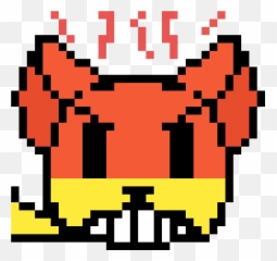 Pixilart - Sans Head Pixel Art Emoji,Angry Cat Emoji