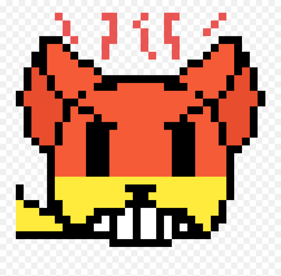 Pixilart - Sans Head Pixel Art Emoji,Angry Cat Emoji