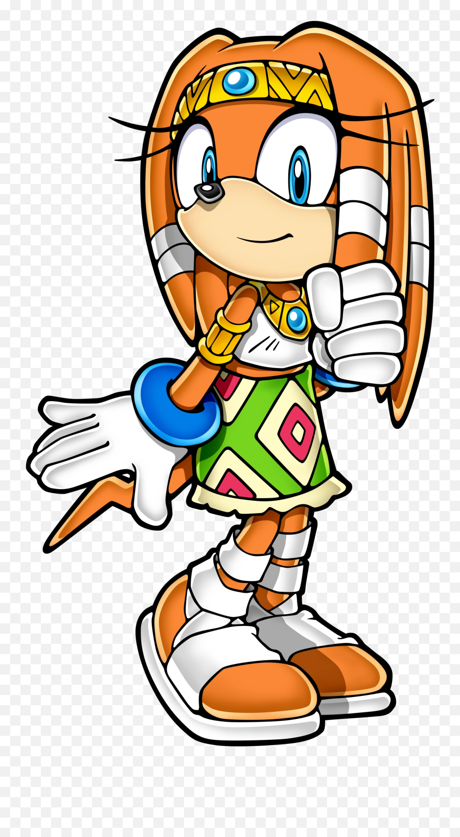 Rounded Female Characters - Tikal The Echidna Emoji,Sonic The Hedgehog Emoji