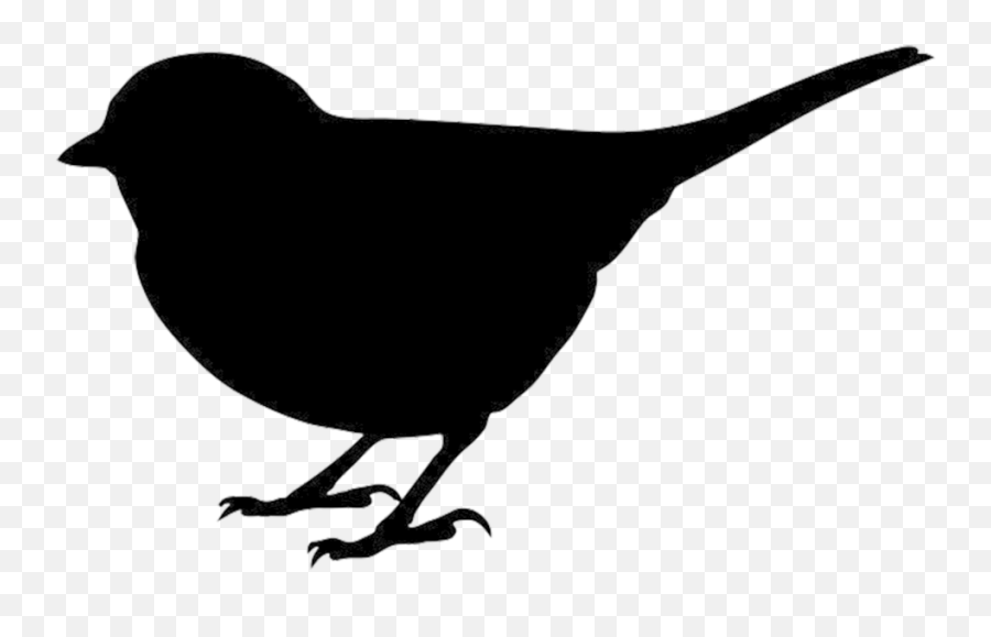 Clipart Plane Blackbird Clipart Plane Blackbird Transparent - Bird Clipart Silhouette Emoji,Black Bird Emoji
