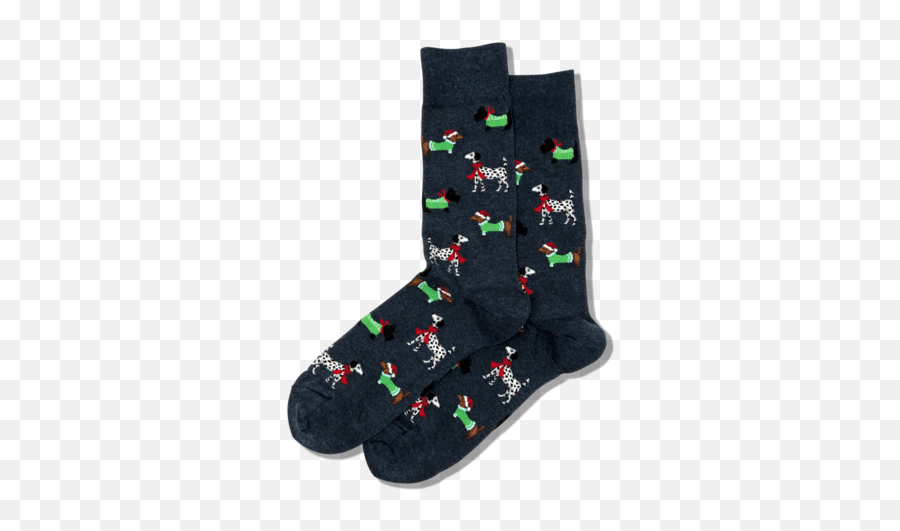 Mens Christmas Dogs Crew Socks - Unisex Emoji,Christmas Stocking Emoji