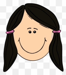 Girls clipart blonde hair Transparent - Head Clip Art Emoji