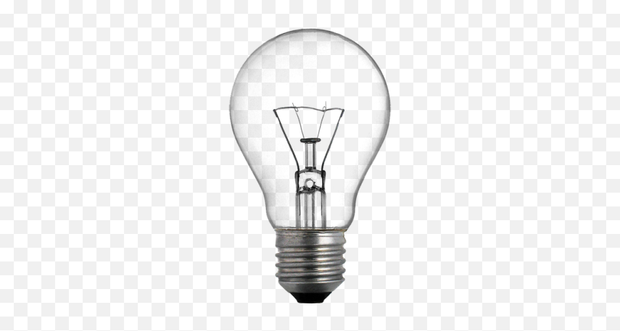 Electric Light Bulb Cut Out - Transparent Background Light Bulb Png Emoji,Lightbulb Emoji