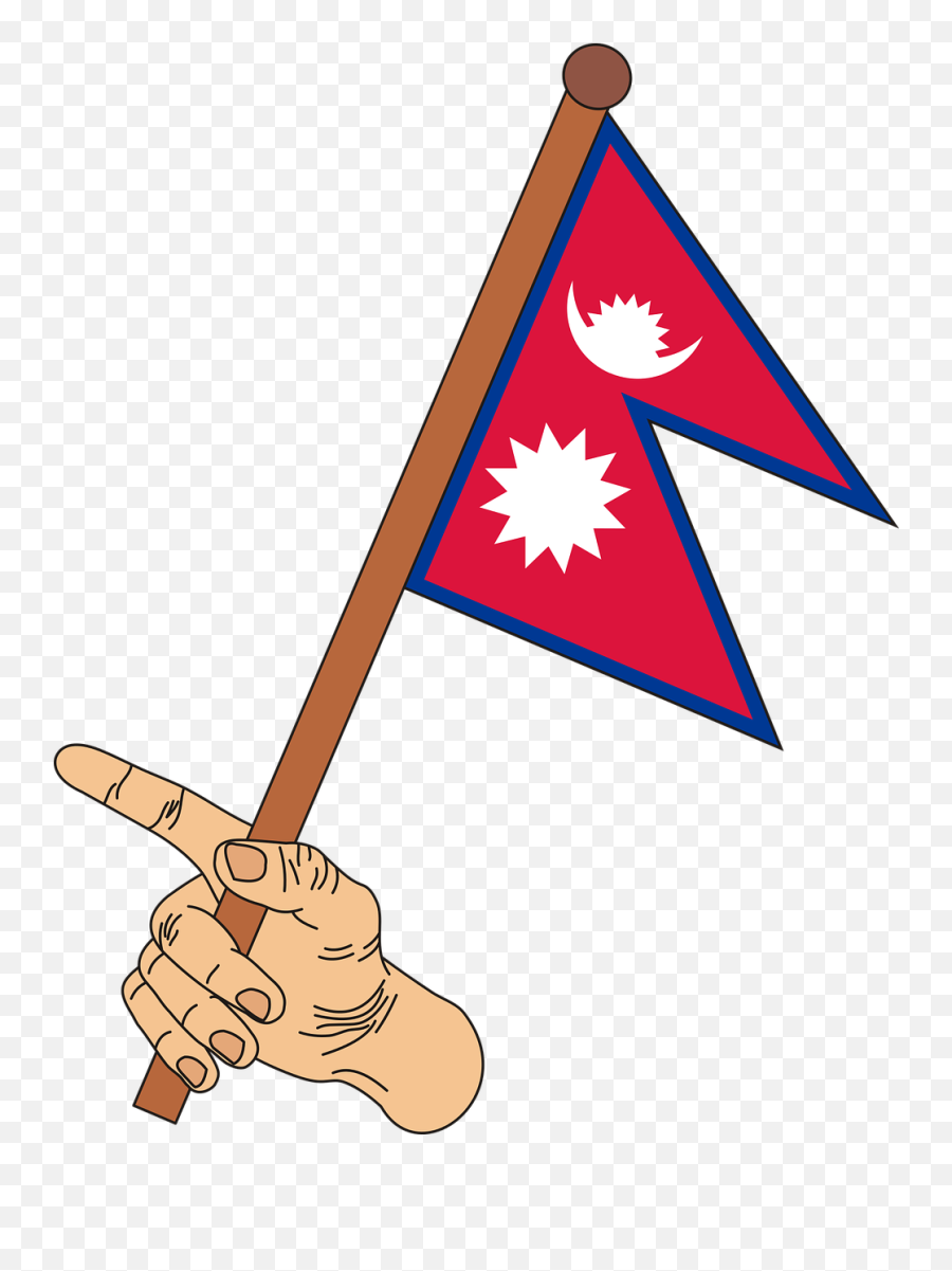 Flag Of Nepal Graphics National Colors - French And Indian War Clipart Emoji,Wind Blowing Emoji