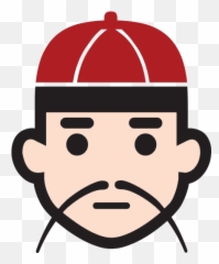 Man With Gua Pi Mao Emoji For Facebook - Police Officer Cartoon Png Head,Emoji Pi