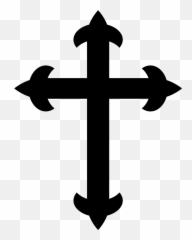 Emojione Bw 271d - Cross Sticker Png