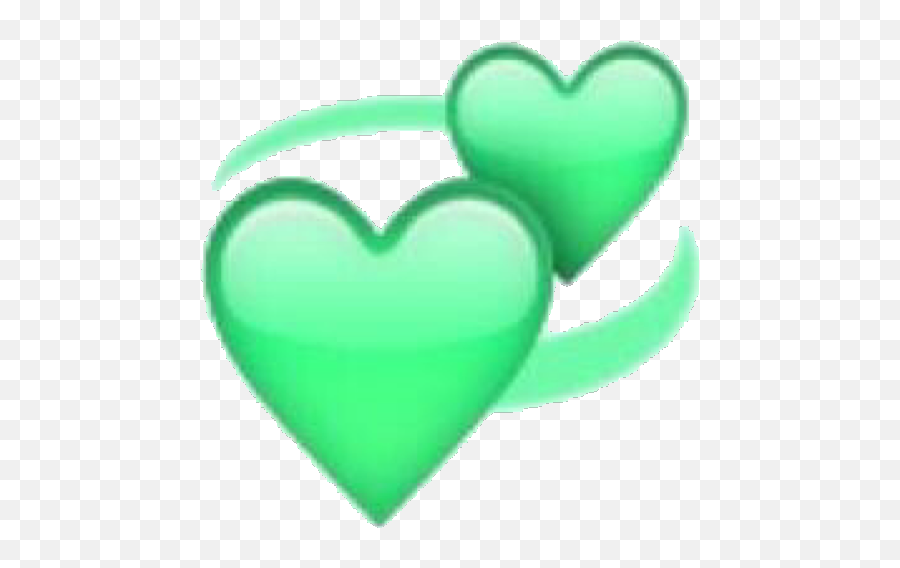 Heart Hearts Green Greenhearts Greenheart Swirl Cute - Transparent Mint Green Heart Emoji,Swirl Emoji