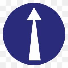 Straight Ahead Arrow Direction Road - Emoji