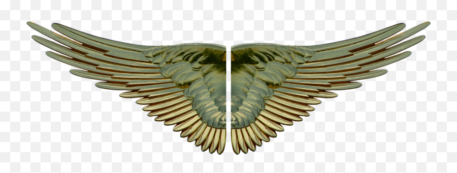 Wing Gilded Gold Heavenly Angel - Portable Network Graphics Emoji,Guardian Angel Emoji