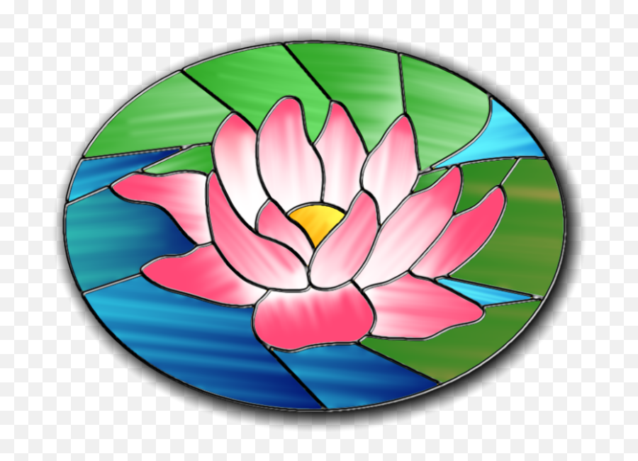 Create Opalescent Stained Glass - Stained Glass Water Lily Emoji,Lily Pad Emoji