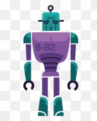 Vector Robotics Retro Picture - Graphics Emoji