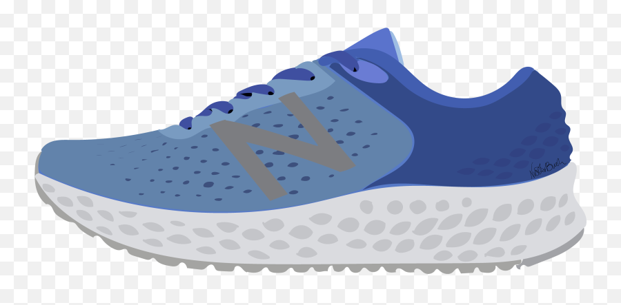 A Visual Ode To My Blue Running Shoe - Clip Art Emoji,Shoes Emoji