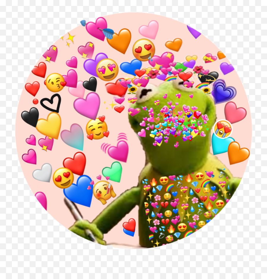 Kermit Frog Love Lovely Hearts Heart Ilikeyou Iloveyou - Kermit The Frog Love Emoji,Kermit Emoji