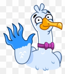 Mr Seagullu201d Stickers Set For Telegram - Clip Art Emoji,Seagull Emoji