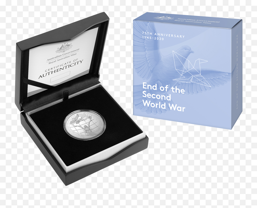 Second World War 1 Oz Silver Proof Coin - 2020 75th Anniversary Coin Ww2 Emoji,The Second World War Emoji