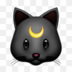 Emoji Emojicat Cat Sticker - Black Cat,Gray Cat Emoji