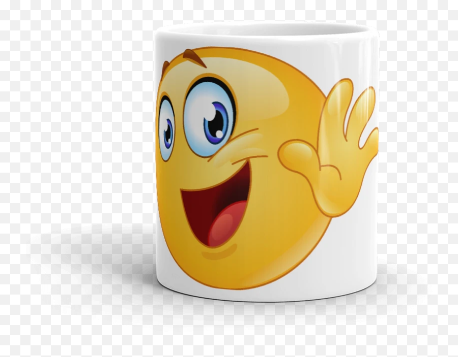 Hello - Mug U2013 Emoji Serveware,Hello Emoji