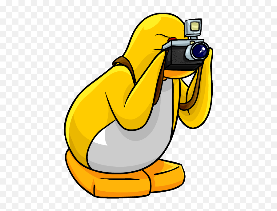 Photographer - Png 239255 Club Penguin Yellow Penguin Yellow Club Penguin Emoji,Viking Emojis