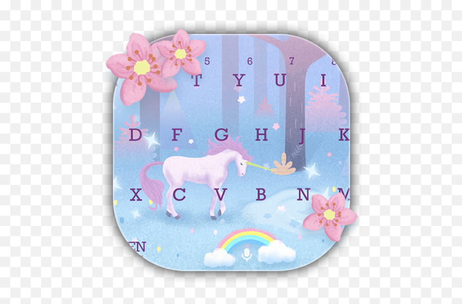 Pink Unicorn Sakura Keyboard U2013 Apps On Google Play - Eye Exam Emoji,Unicorn Emoji Keyboard