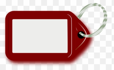 Keyring Burgundy Badge Tag Free Vector - Clip Art Chain Emoji