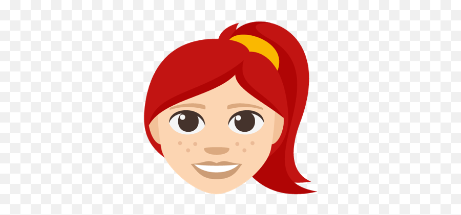 Emoji Clipart Joy Emoji Joy - Cartoon,Red Hair Emoji