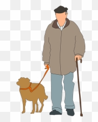 Free Jacket Man Illustrations - Walking Dog Silhouette Emoji