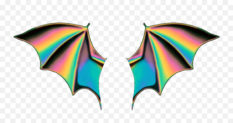 Holo Holographic Wings Emoji Batwings Holo Holographic - Bat Wings Transparent,Wing Emoji