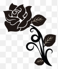 Black Rose Flower Emoji