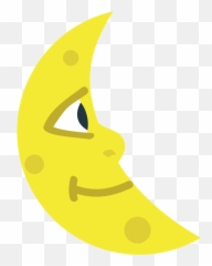 Emojione1 1f31c - Crescent Emoji,Crescent Emoji