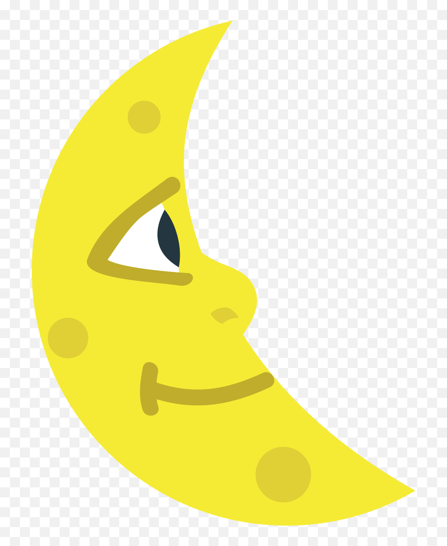 Emojione1 1f31c - Crescent Emoji,Crescent Emoji