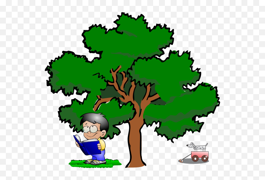 Kid Reading - White Oak Tree Clipart Emoji,Emoji Things For Girls