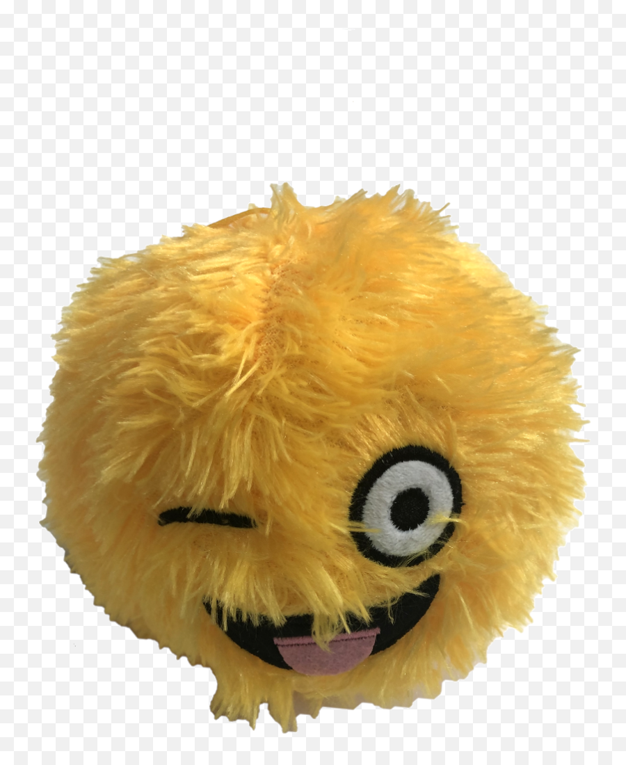 Emoticon Fuzzy Ball - Stuffed Toy Emoji,Deflated Emoji