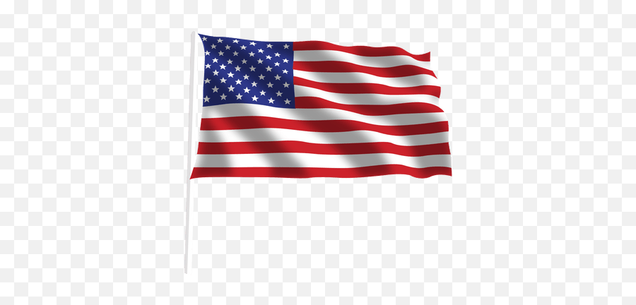 Waving American Flag - Transparent Background American Flag Png Emoji,Us Flag Emoji