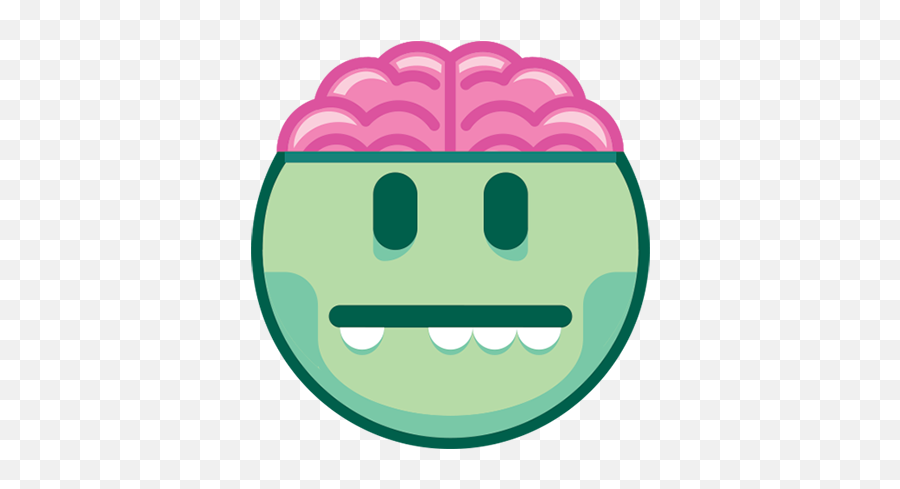 Odd One Out Sticker Pack - Zombie Brain Emoji,Odd Emojis