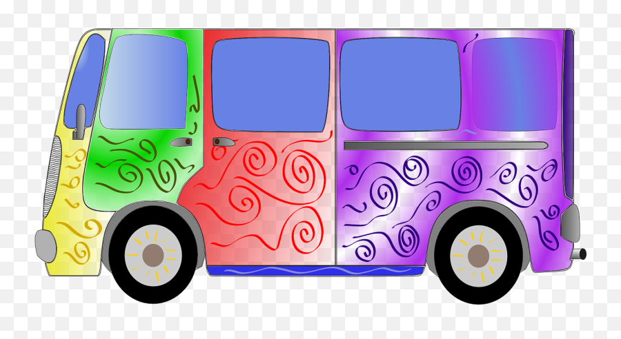 Hippy Van Bus 60s Sixties - Años 60 Png Emoji,John Lennon Emoji