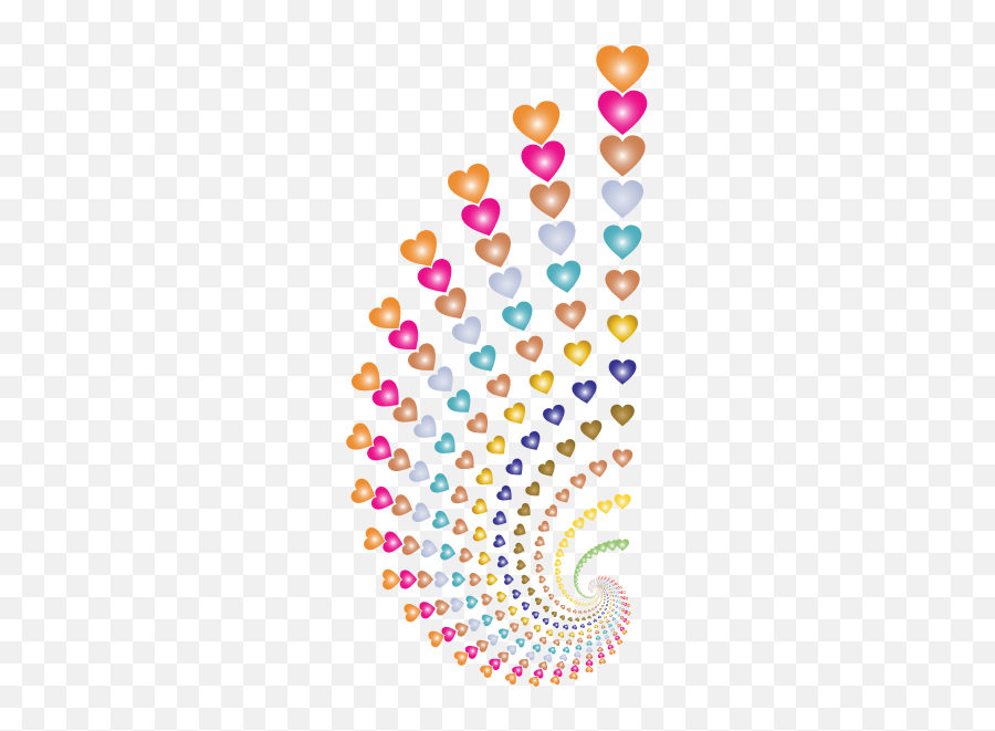 Hearts Swirl Design - Swirl Heart Svg Emoji,Rainbow Heart Emoji Twitter