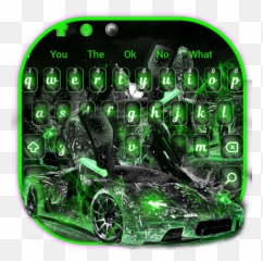 Water Splash Car Keyboard - Lamborghini Aventador Emoji