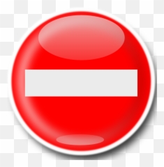 Free Clip Art - 3d No Entry Sign Emoji