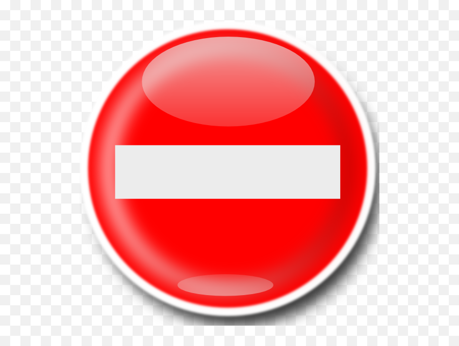 Free Clip Art - 3d No Entry Sign Emoji,No Entry Emoji
