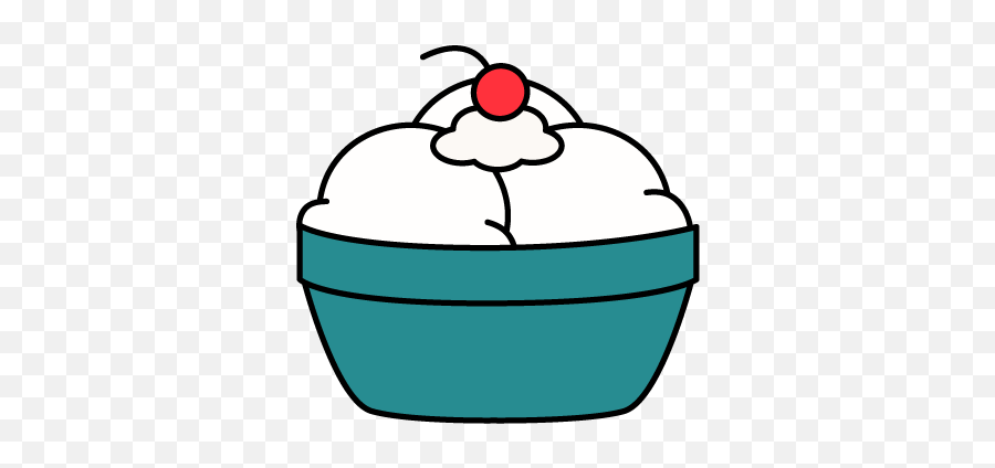 Vanilla Ice Cream Clipart - Dish Of Ice Cream Clip Art Emoji,Ice Cream Sun Emoji