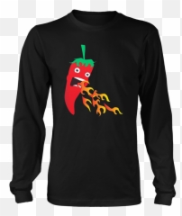Chilli Pepper Breathing Fire Funny Hot Sauce Food - Bayern Queen Band Logo T Shirt Emoji,Hot Pepper Emoji