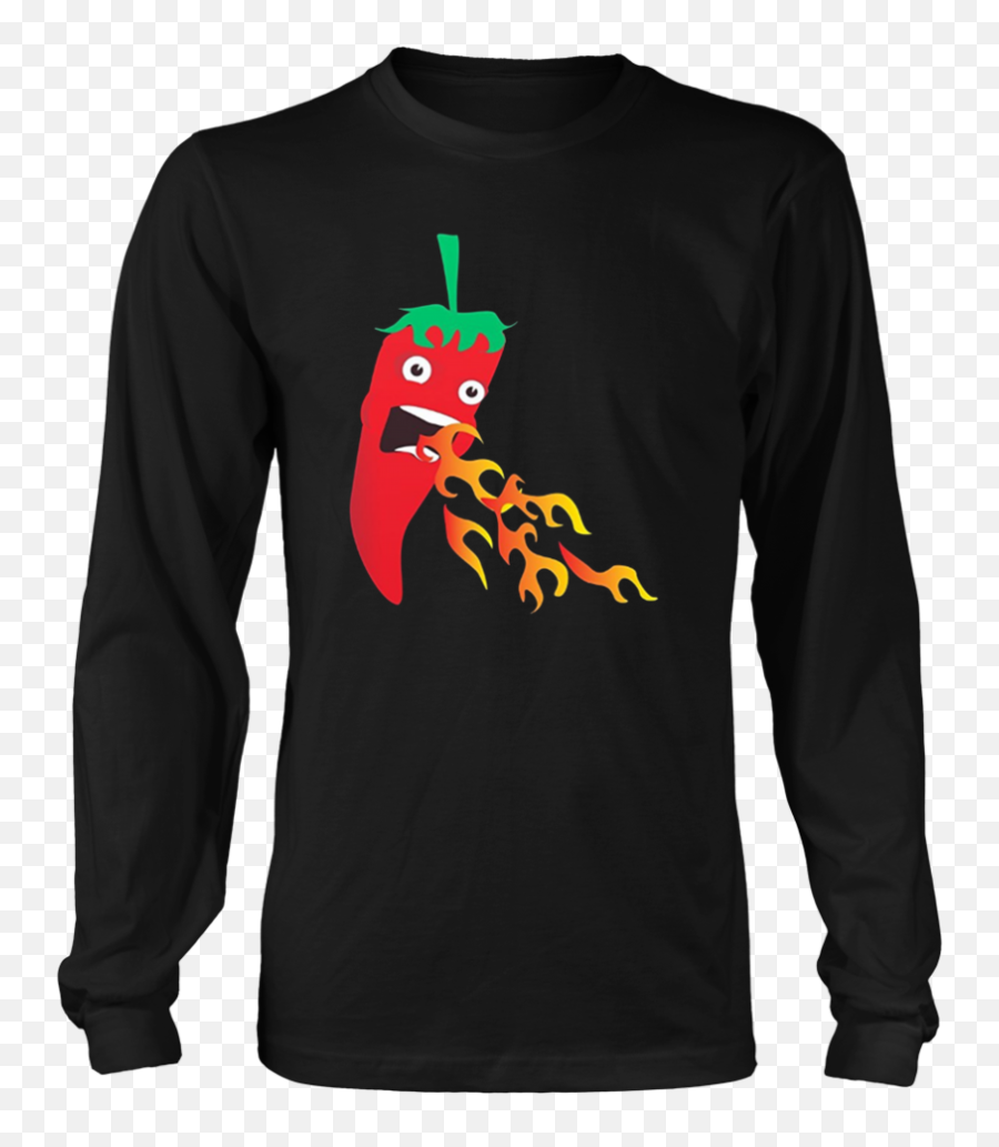 Chilli Pepper Breathing Fire Funny Hot Sauce Food - Bayern Queen Band Logo T Shirt Emoji,Hot Pepper Emoji
