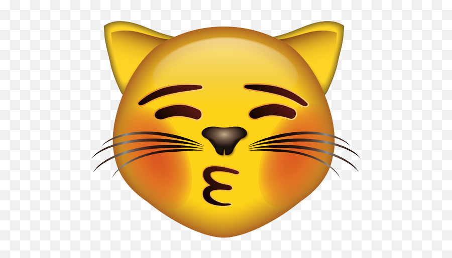 Emoji - Speak No Evil Cat Emoji,Kissing Cat Emoji