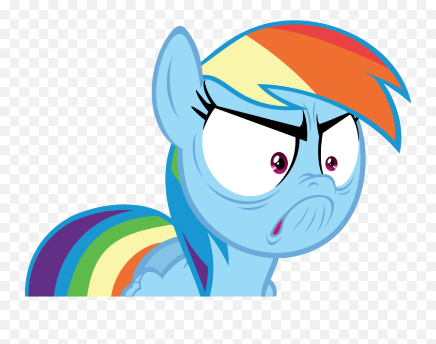 Spoiler Is Anybody Else Tired Of The Whole Villains - Rainbow Dash Funny Emoji,Angry Face Emoji Meme