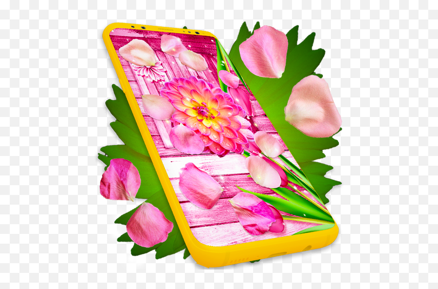 Flower Petals Live Wallpaper Parallax Wallpaper - Apps On Rose Emoji,Yellow Rose Emoji