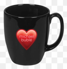 Heart Mug - Michael Buble Coffee Mug Emoji,Coffee Emoji Png