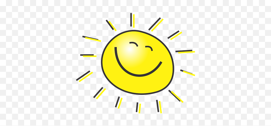 Free Laughing Laugh Vectors - Cartoon Sunshine Emoji,Sunshine Emoji