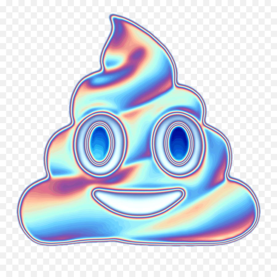Holo Holographic Vaporwave Aesthetic Tumblr Rainbow Iri - Cartoon Emoji,Fin Emoji