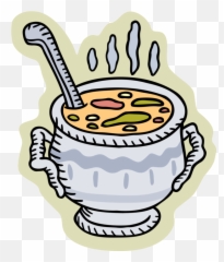Download Spoon In A Cup Of Hot Soup Becomes Warmer - Clip Art Emoji